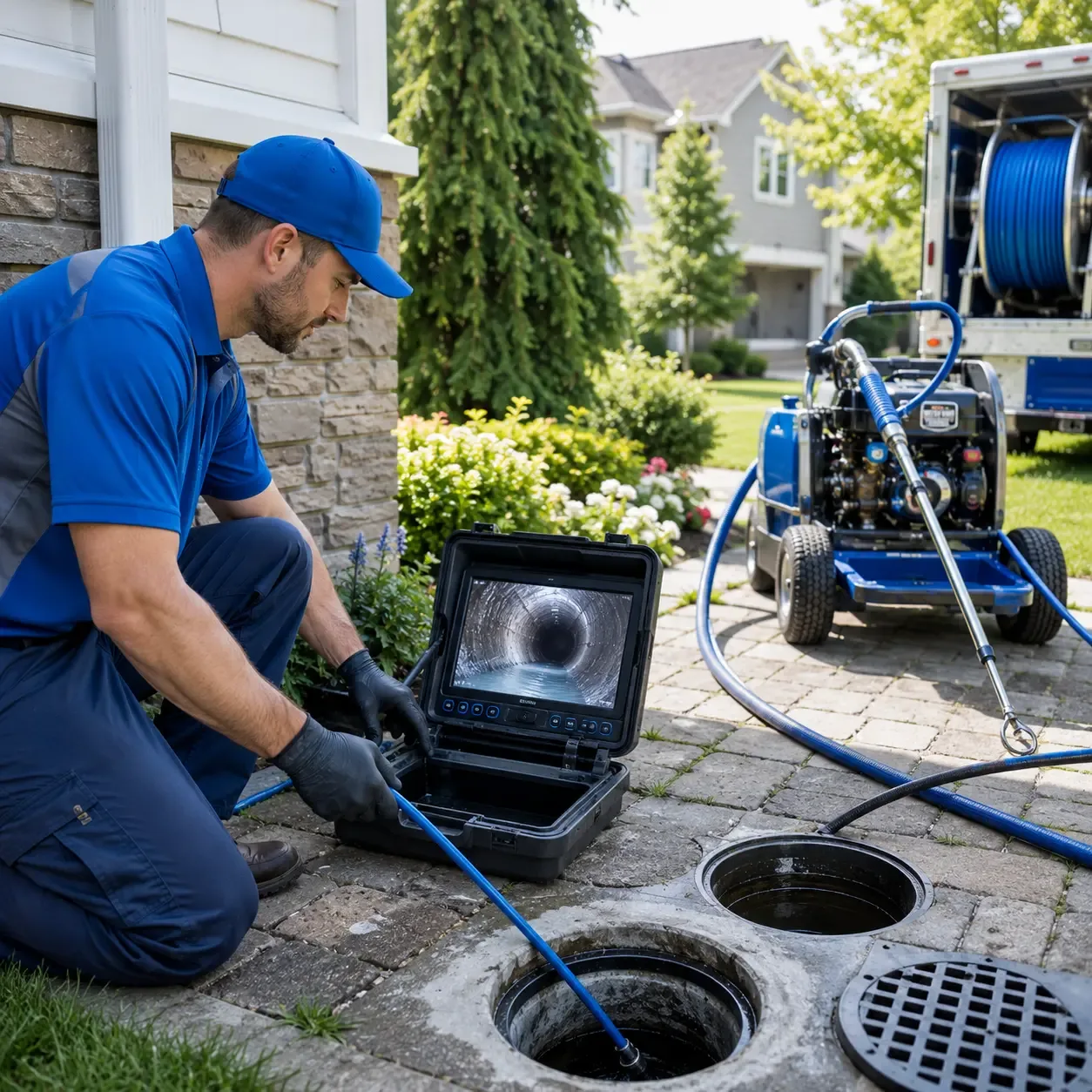 Outdoor drain cleaning professionals serving Olivet, MI