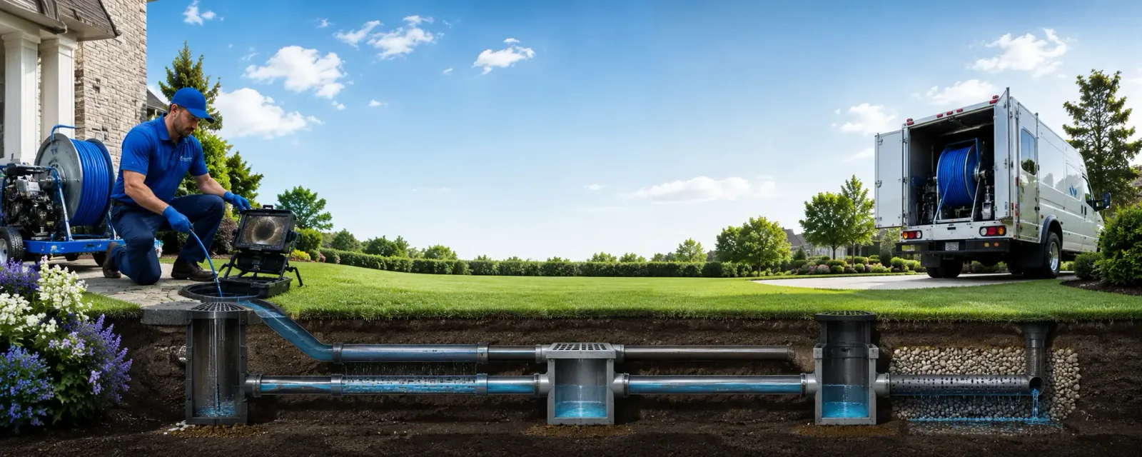 Outdoor drain cleaning information for Olivet, MI